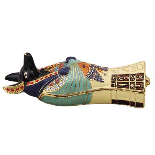 3562 Anubis Coffin Jeweled Box