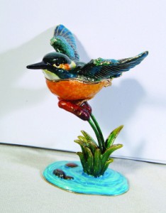 3641 Hummingbird Bejeweled Box