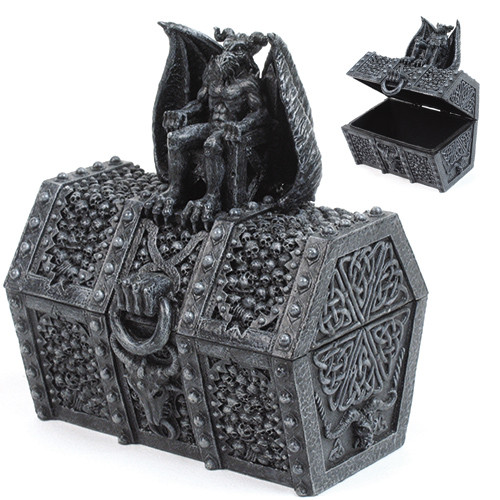 7040 Dragon Sarcophagus Jewelry Box
