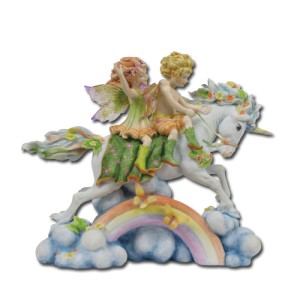 7568 Rainbow Fairies on Unicorn