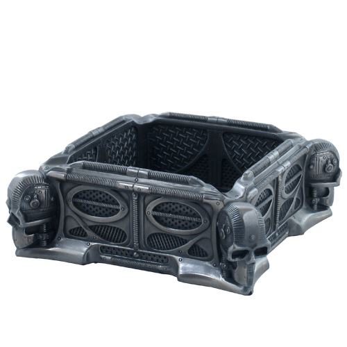 8070 Cyborg Skull Ashtray