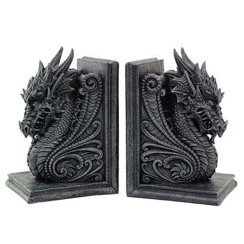 8266 Dragon Bookend Set