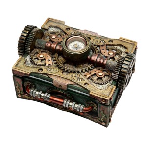 8508 Steampunk Box W/ Compass