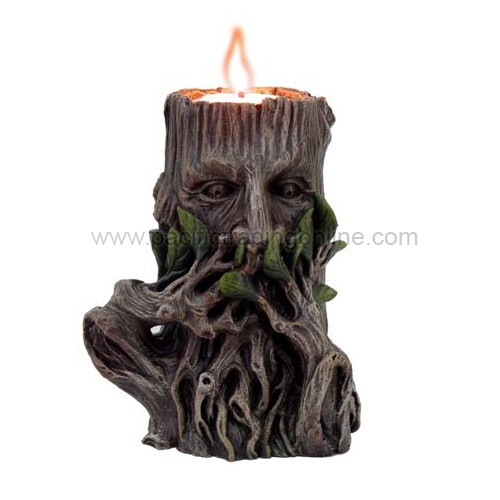 8762 Speak No Evil Greenman Candleholder