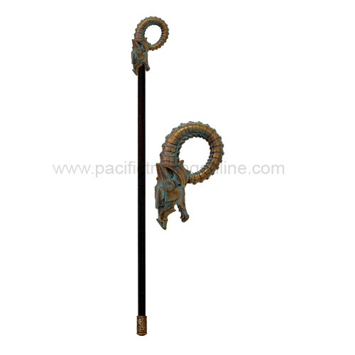 8886 Steampunk Dragon Walking Cane