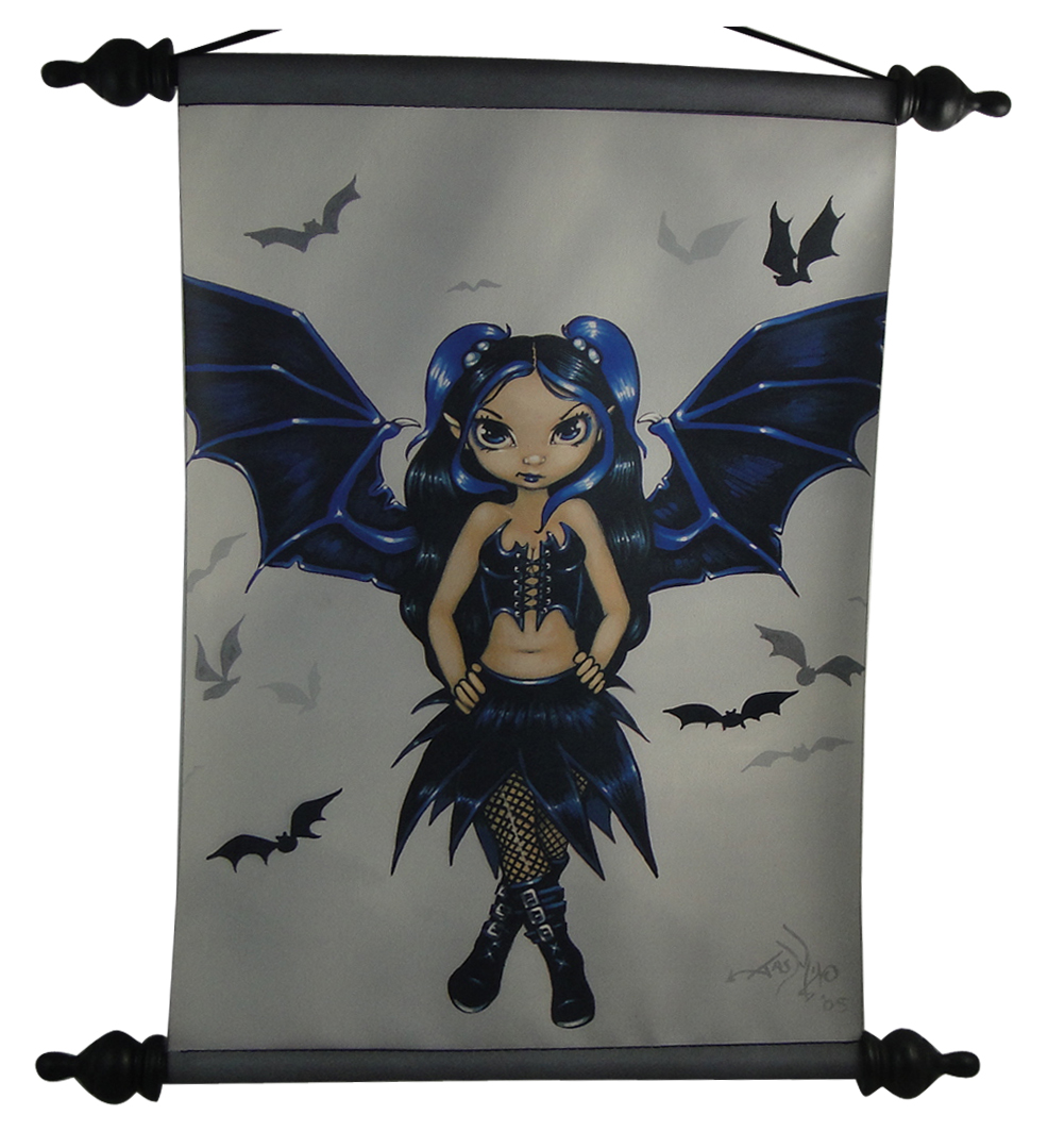 90023 Bat Wings Art Scroll
