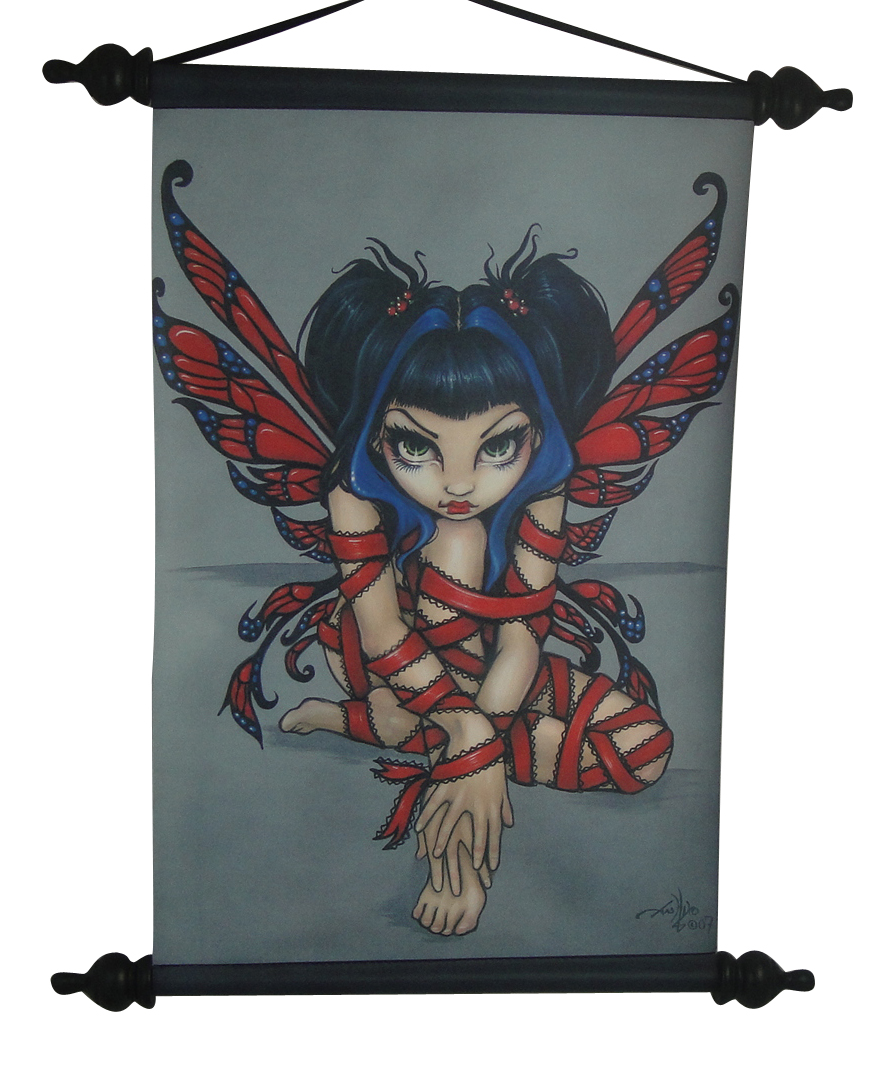 90029 Red Ribbon Fairy Art Scroll