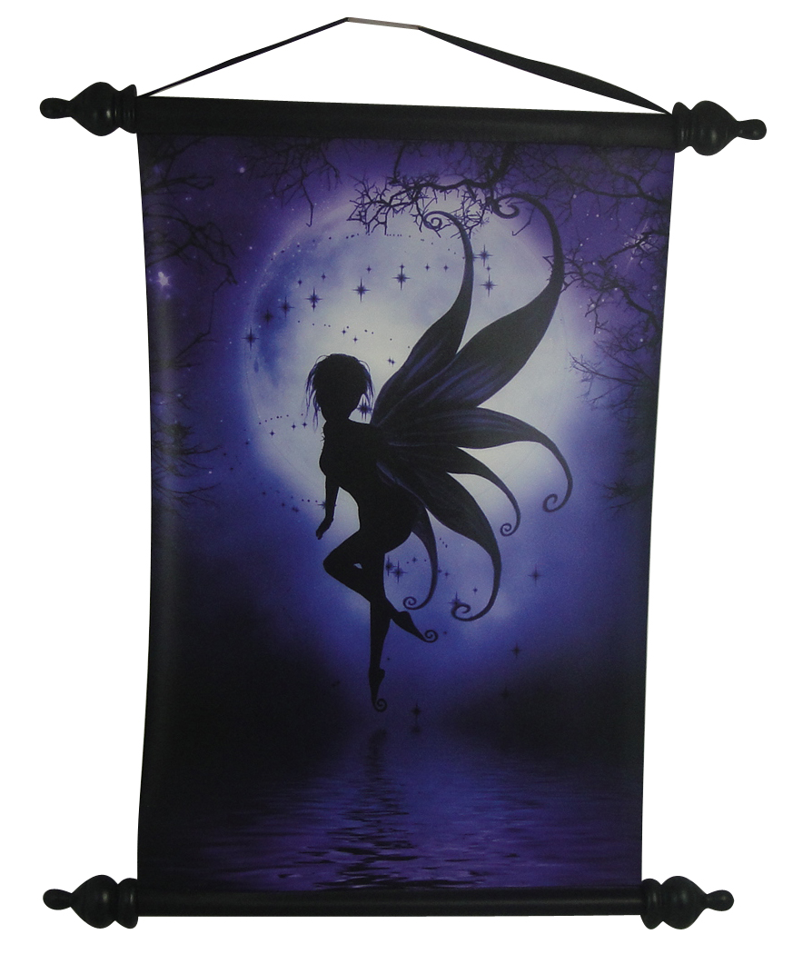 90036 Indigo Fairy Art Scroll