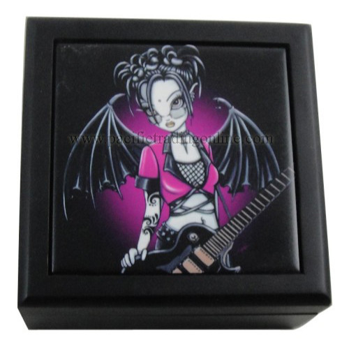 90116 Leslie Wooden Tile Box