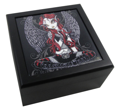 90126 Stevie Wooden Tile Box