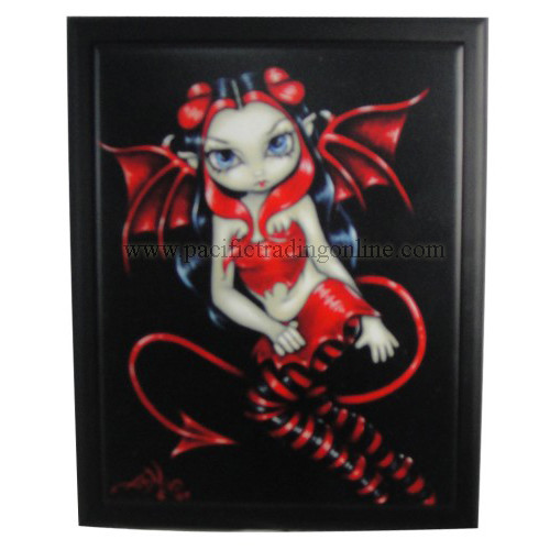 90132 Devilish Fairy Framed Tile