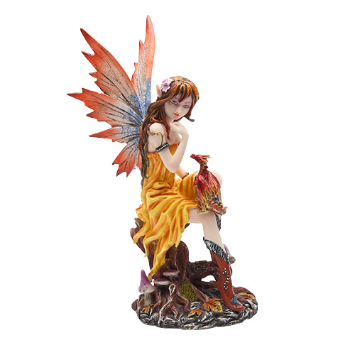 9014 Fairy with Orange Dragon