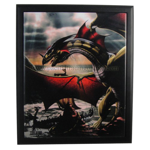 90146 Sentinel Dragon Framed Tile