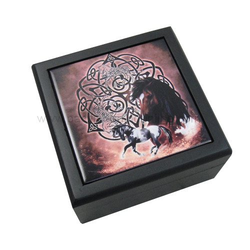 90217 Celtic Horse Tile Box