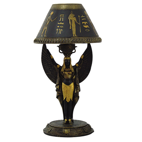 Home Decor Ancient Egyptian Isis Table Lamp 19"H Exotic With