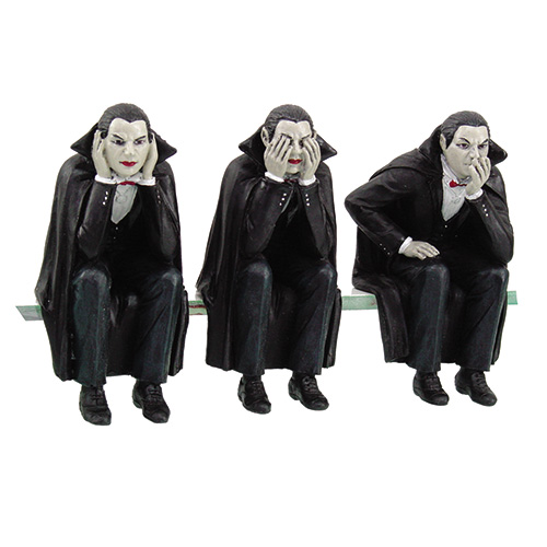 9425 Vampires Speak, See, Hear No Evil Shelf Sitters