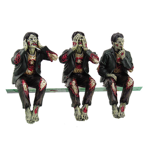 9426 Zombies Speak, See, Hear No Evil Shelf Sitters ***Out***