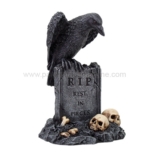 9434 Raven On Tombstone R.I.P