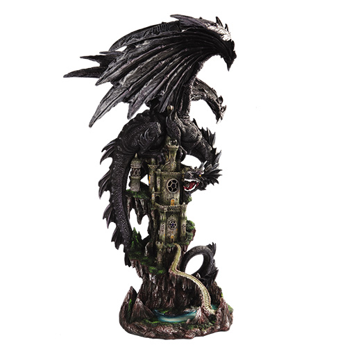 9554 Large Dragon Protecting Castle