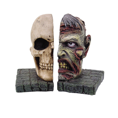 9700 Zombie Skull Bookend