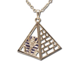 J170 King Tut Praymid Necklace