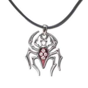 J172 Red Gem Spider Necklace