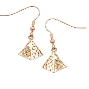 J181 King Tut Pyramid Earrings