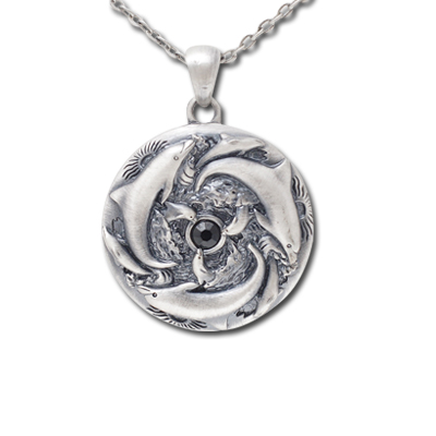 J217 Dolphin Trinity Necklace
