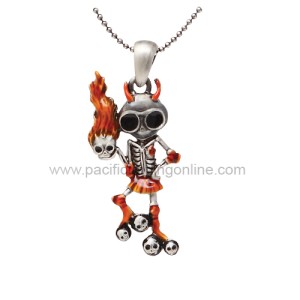 J259 La Muerte Llameante Necklace