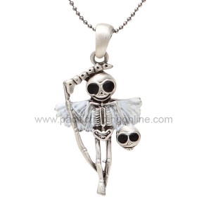 J262 Reaperman Skelly Necklace