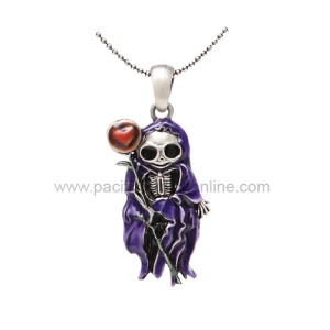 J263 Saint Skelly Necklace