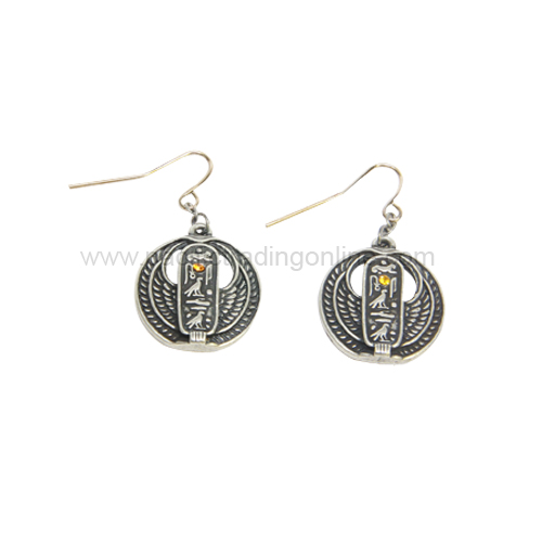 J379 Egyptian Cartouche Earrings