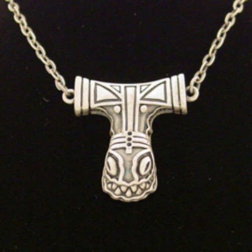 J006 Norse Dragon Hammer Necklace