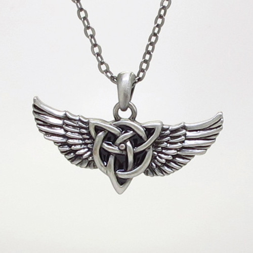 J355 CELTIC WING NECKLACE
