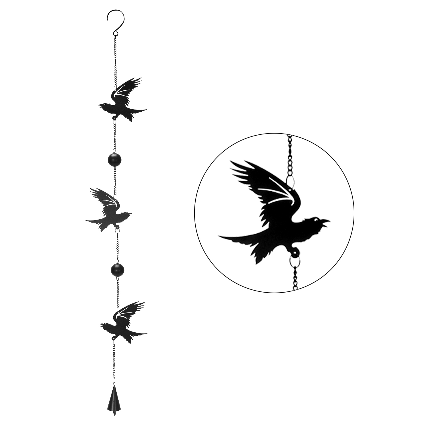 13782 Raven Hanging Decoration