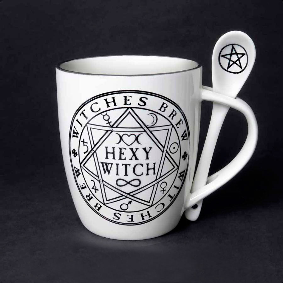 13801 Hexy Witch Mug and Spoon Set