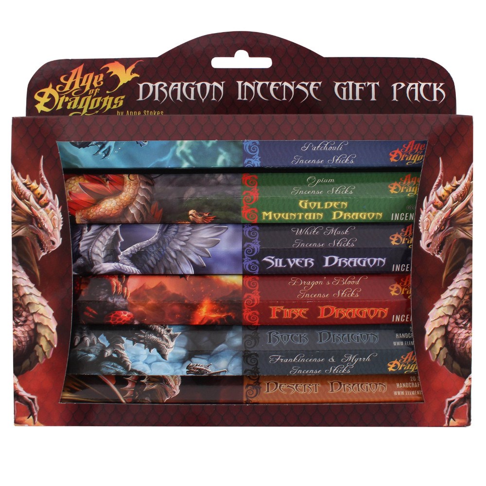 13820 Pack of 6 Age of Dragons Incense Gift Pack