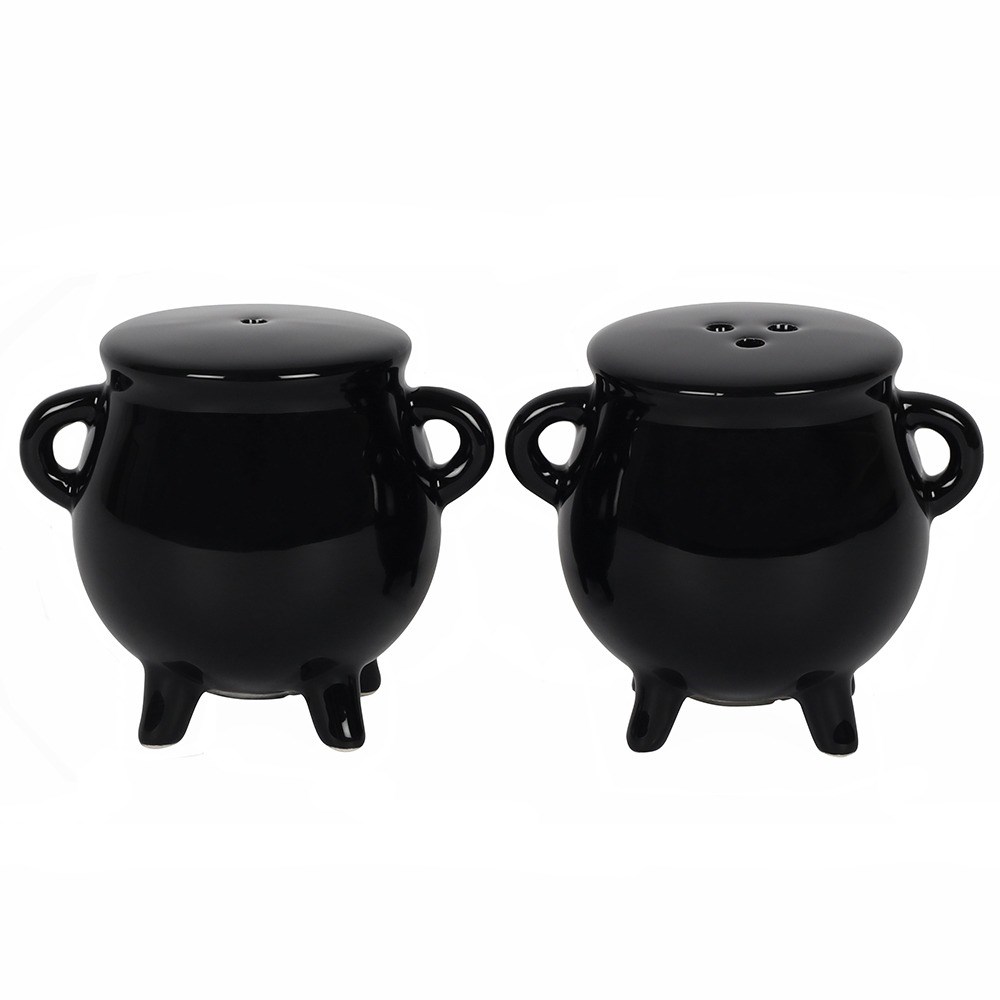 13848 Witches Cauldron Salt and Pepper Set