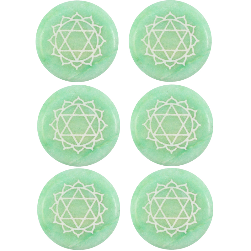 13963 Heart Chakra Stone Refill Pack of 6