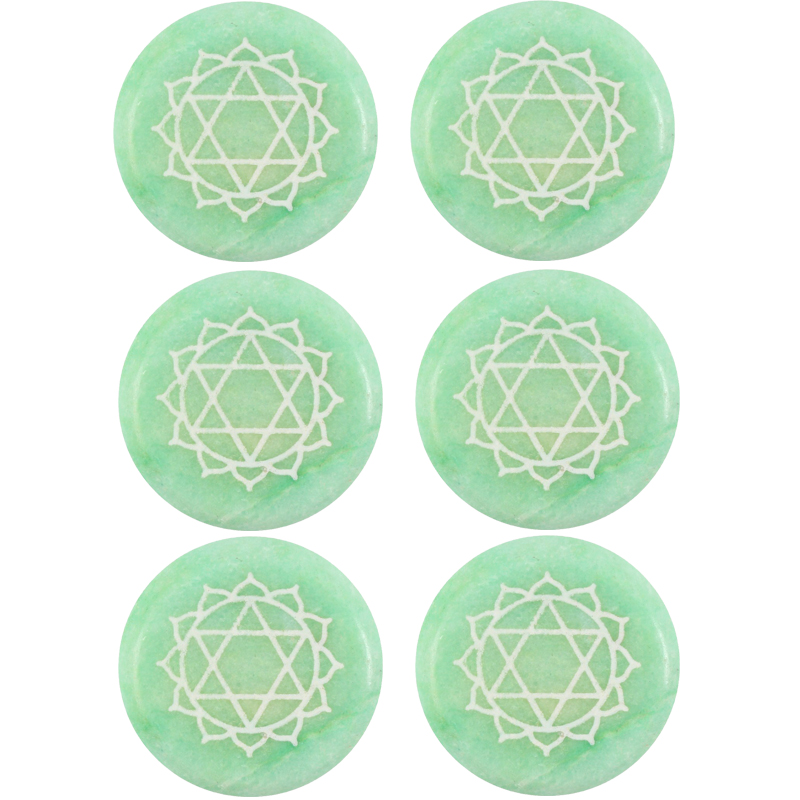 13963 Heart Chakra Stone Refill Pack of 6