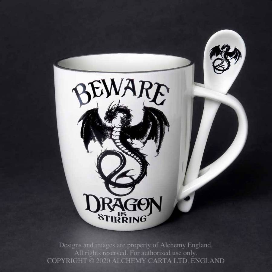 14023 Dragon is Stirring Mug and Spoon Set