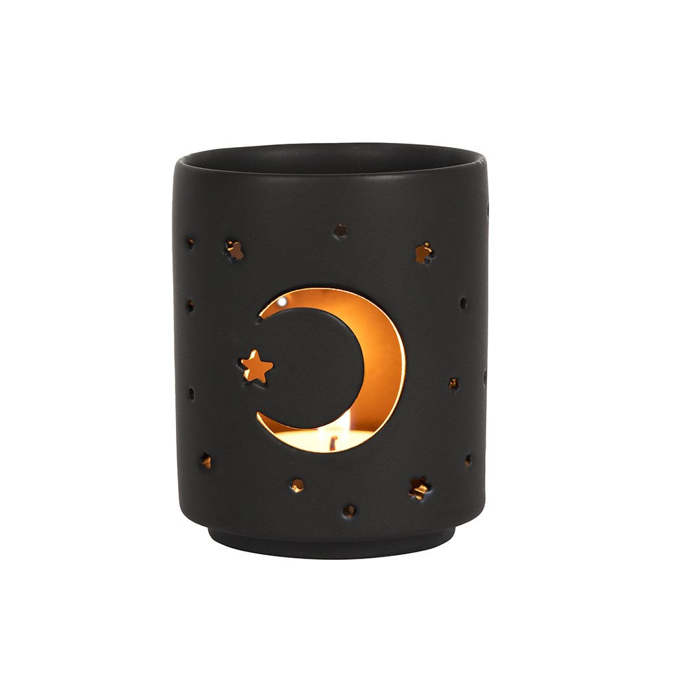 14041 Small Mystical Moon Cut Out Tea Light Holder