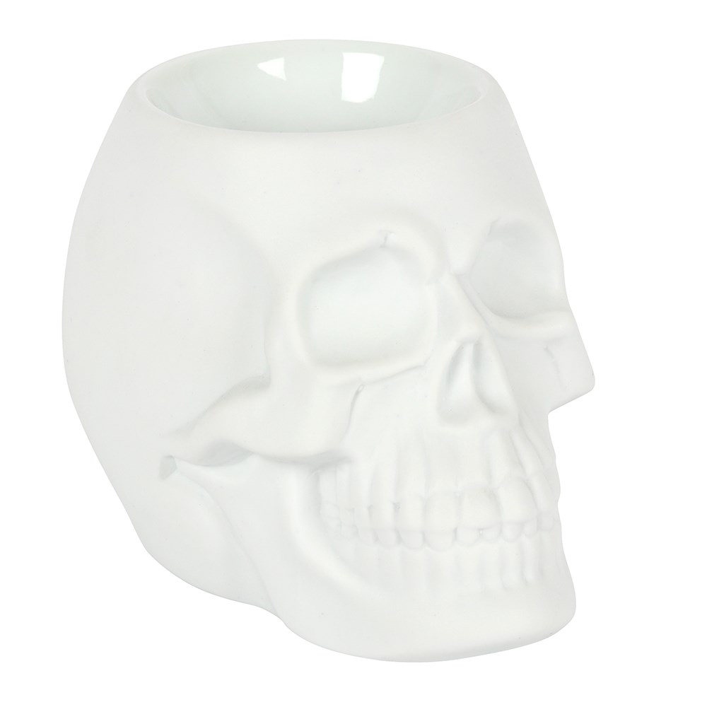 14043 White Skull Oil Burner