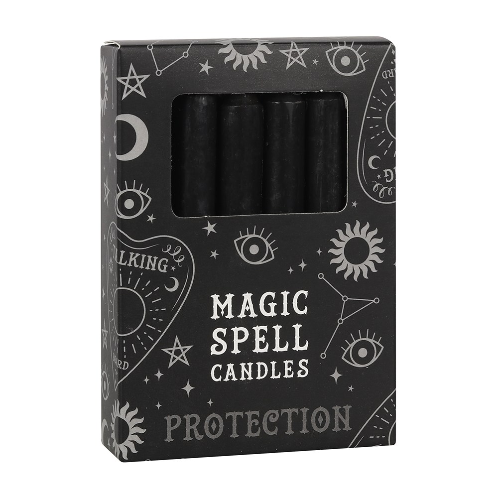 14113 Black "Protection" Magic Spell Candle Pack of 12