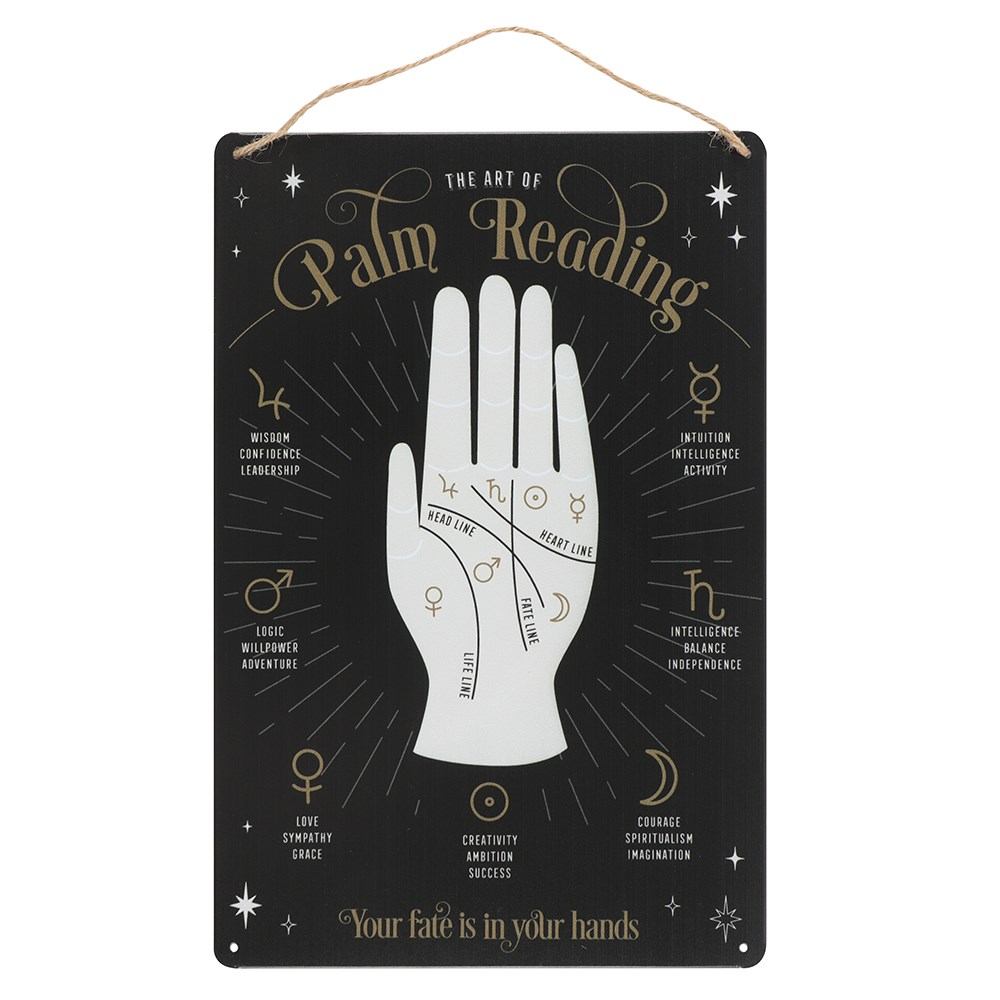 14187 Palm Reading Metal Sign