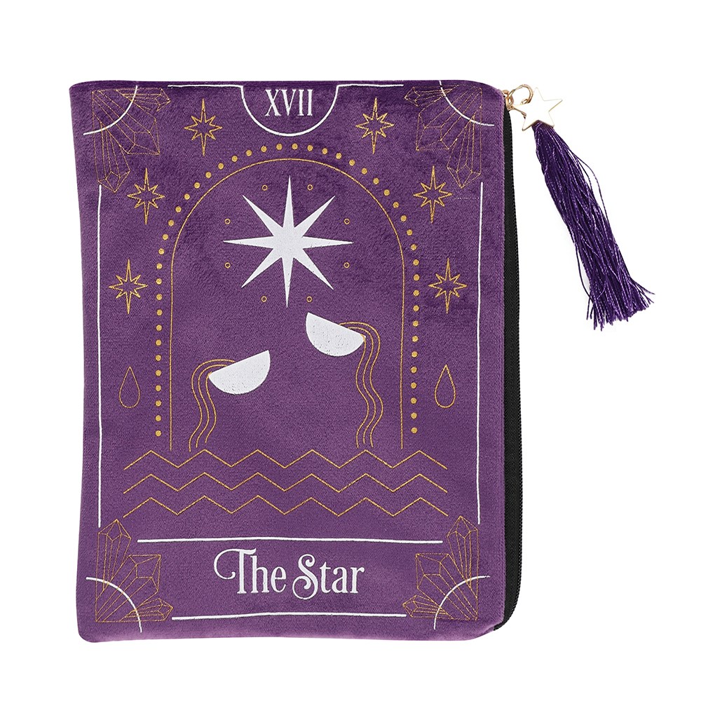 14191 The Star Tarot Card Zipper Pouch 6pc Pack