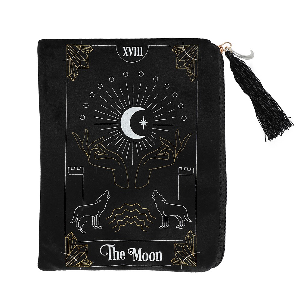 14194 The Moon Tarot Card Zipper Pouch 6pc Pack