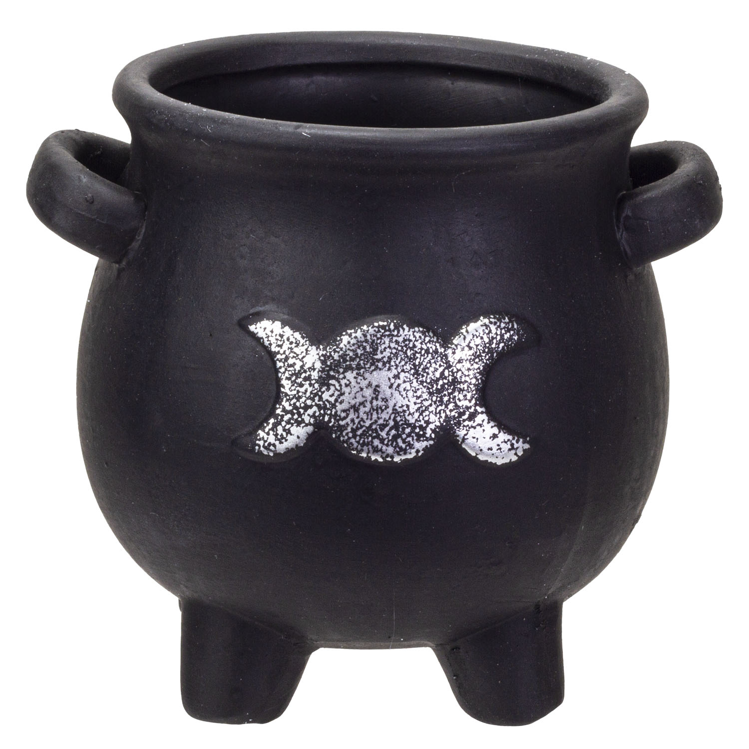14197 Triple Moon Cauldron Planter Pot