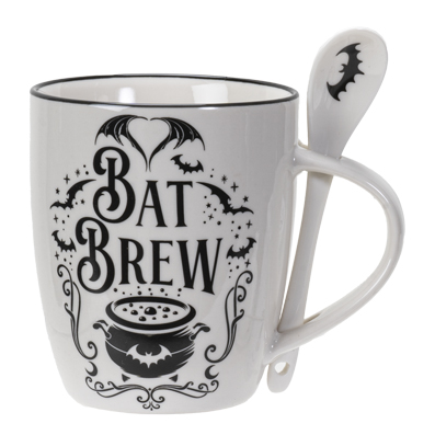 14506 Bat Brew Mug & Spoon Set