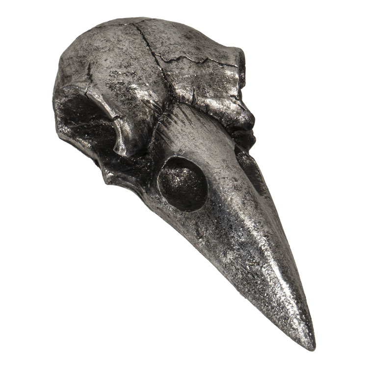 14521 Raven Skull Hand Mirror